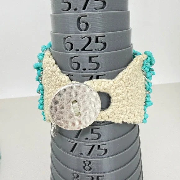 Lucky Brand Multi Strand Seed Bead Crochet Statement Necklace and Bracelet Set - Picture 4 of 8